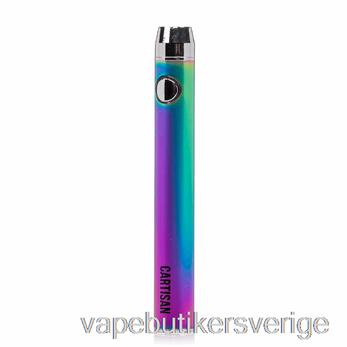 Vape Sverige Cartisan Button Vv 900 Dual Charge 510 Batteri [micro] Rainbow